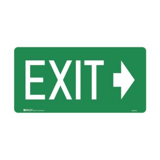 Sign - Poly Emergency 'EXIT' Right Arrow 350mm x 180mm