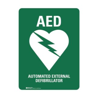 Sign - Poly AED Defibrillator Sign 225mm x 300mm