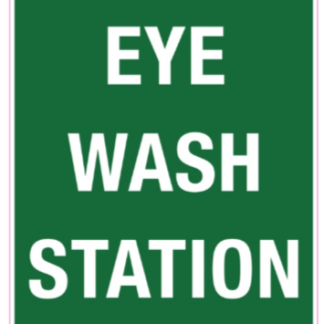 Sign - Poly 'Eye Wash Station' 225mmx 300mm Portrait