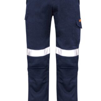 Pants - TESLA Men’s - CARGO Syzmik "Orange Flame" ZP521 - 240gsm - HRC2 - Navy