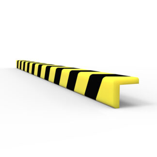 Anti Collision Strip Poly - 1m - L Profile - Black/Yellow